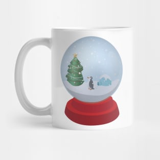 Snow Globe Penguin Mug